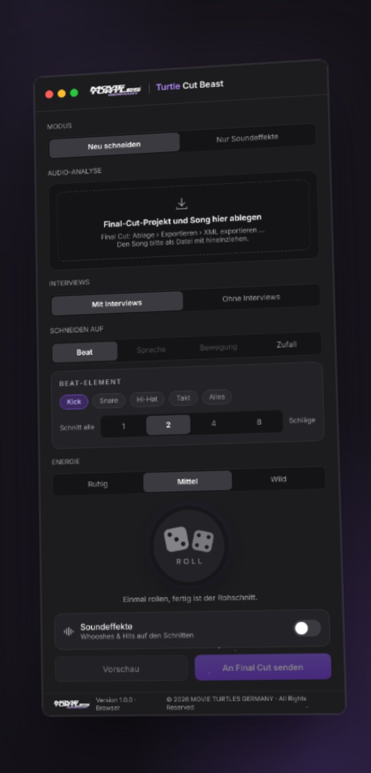 Turtle Cut Beast – App-Fenster