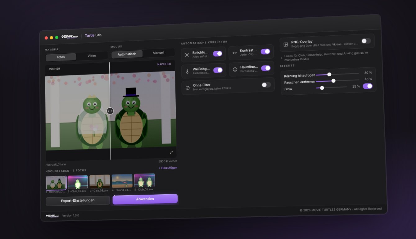 Turtle Lab – App-Fenster